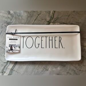 Rae Dunn White ‘Together’ Ceramic Tray